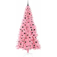 vidaXL Albero di Natale rosa, 240 cm, in PVC