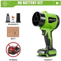 StarTech.com Ventilatore elettrico - Turbo 2-in-1 - 4000 W - Motore brushless - 350 m/s - Alta pressione - Senza batteria