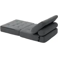 StarTech.com Divano letto a scomparsa - Poltrona singola 3-in-1 - Divano letto pieghevole con cuscini - Divano da pavimento, ideale per soggiorno e camera da letto - Grigio scuro