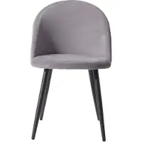 StarTech.com Set di 2 sedie da pranzo - Sedia da pranzo - Design moderno, rivestimento in tessuto, senza braccioli, assemblaggio richiesto, per uso domestico - Grigio