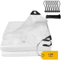 Sonstiges Telo reticolare 2x2 metri, impermeabile, 140g/m², trasparente, con occhielli