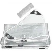 Sonstiges Telo trasparente con occhielli, dimensioni 2x3 metri, impermeabile, realizzato in PVC da 420 g/m²