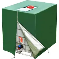 Sonstiges Copertura per serbatoio IBC da 1000 litri, bidone per la raccolta dell'acqua piovana, resistente alla polvere, con protezione UV, colore verde, dimensioni 120x100x160 cm