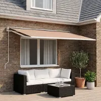 Prolenta Maison Exclusive - Tessuto di ricambio per tende da sole, colore blu e arancione, dimensioni 600 x 350 cm, in poliestere