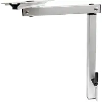 StarTech.com Gamba per tavolo da camper - Piedino per tavolo regolabile in altezza - Rotazione a 360° - Sistema di fissaggio rapido - Alluminio anodizzato - Salvaspazio - Argento