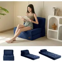 Merkloos Materasso pieghevole MAXYOYO, divano letto in schiuma, materasso triplo pieghevole con 1 cuscino, divano letto trasformabile, futon con schiuma di 15 cm di spessore