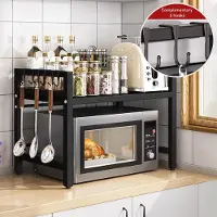 Merkloos Elzusha - Organizer espandibile per microonde, da 42 a 64 cm
