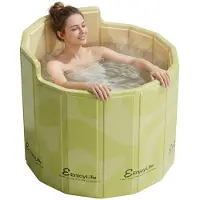 Merkloos Omgoods - Vasca da bagno pieghevole per adulti - Design ergonomico e portatile