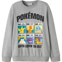 Name it Felpa 'NKMStus Pokemon' grigio