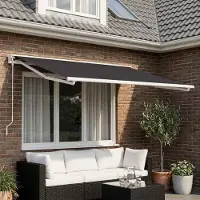 Prolenta Maison Exclusive - Tessuto di ricambio per tende da sole, colore antracite, 250 x 200 cm, in poliestere