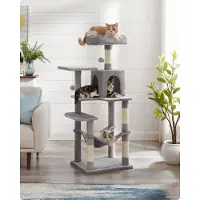Feandrea Tiragraffi, 143 cm, tiragraffi con amaca, grigio chiaro PCT161W01