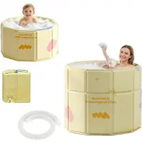 Merkloos Vasca da bagno pieghevole per adulti, ideale per bagni freddi, dimensioni 70 cm, adatta per piccoli bagni