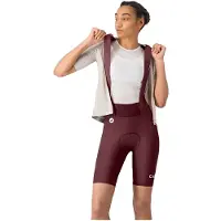 Castelli Women's Espresso 2 DT Bibshort Pantaloni da ciclismo Donna (XXS, rosso)