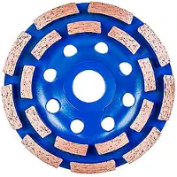 Workpro Disco diamantato a tazza a doppia fila, segmenti diamantati, ø115 mm -