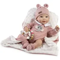 MuÑecas Guca Nadia Bambola Reborn Prematura Senza Capelli 38 Cm