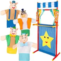 Colorbaby Cucu Show Teatro Dei Burattini I 3 Porcellini Giocattolo Educativo