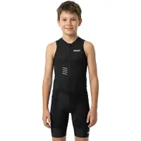 Bioracer Kid's Icon Multi Tri Suit Tuta ciclismo intera Bambini (140, nero)