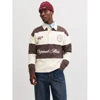 Jack & Jones Felpa marrone / bianco