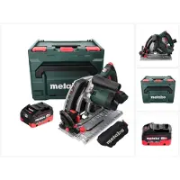 Metabo KT 18 LTX 66 BL Sega circolare a immersione a batteria 18 V 165 mm + 1x Batteria 8,0 Ah + Valigetta metaBOX - senza caricabatterie