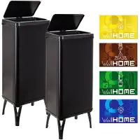 Wellhome Bidoni Della Spazzatura Intelligenti 60l 2 Unità