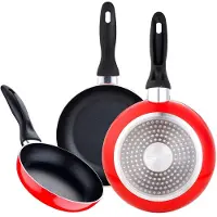 San Ignacio Set Di Padelle Navy Red 16/20/24 Cm