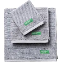 Benetton Set Di Asciugamani Da Bagno 450gsm 3 Unità