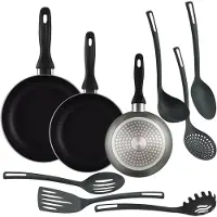 Wellhome Set Di Padelle 16/20/24 Cm 3 Pezzi