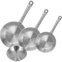 Wellhome Set Di Padelle 20/24/28/30 Cm 4 Pezzi