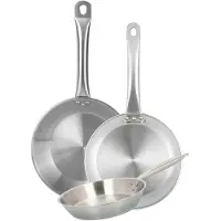 Wellhome Set Di Padelle 20/24/28 Cm 3 Pezzi