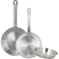 Wellhome Set Di Padelle 30/32/34 Cm 3 Pezzi