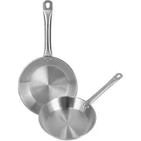 Wellhome Set Di Padelle 30/34 Cm 2 Pezzi