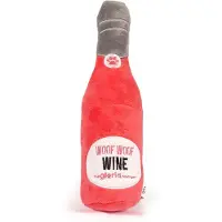 Gloria Peluche per cani WOOF WOOF WINE Rosso