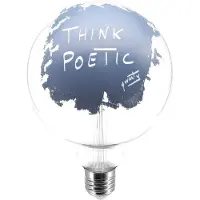 Creative Cables Lampadina Led Globo Tattoo Think Poetic G125 4.5w 470lm E27 2700k Dim