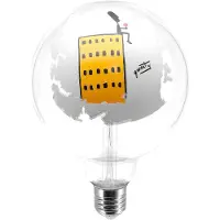 Creative Cables Lampadina Led Globo Tattoo Grattacielo G125 4.5w 470lm E27 2700k Dim
