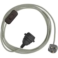 Creative Cables Portalampada Con Cavo Snakebis Zig-zag Shade Ready E14