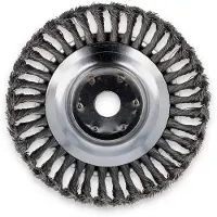 Garland Spazzola metallica per decespugliatore, robusta, diametro 200 mm -