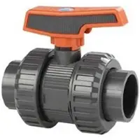 Cepex 37050 Valvole A Sfera Pvc-u Ø1 1/4 Serie Standard Ptfe Epdm Bsp Filettatura Femmina Punto Nero