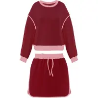 Imily Bela Completo per l'allenamento rosa chiaro / borgogna