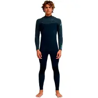 Quiksilver Muta In Neoprene A Maniche Lunghe Con Zip Sul Petto E Session 4/3 Mm