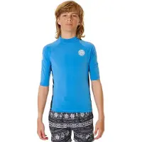 Rip Curl Rash Guard A Maniche Corte Icons Uv Brushed