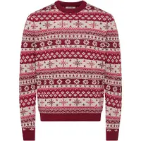 Only & Sons Pullover 'ONSX-MAS 2' crema / rosso rubino / mirtillo