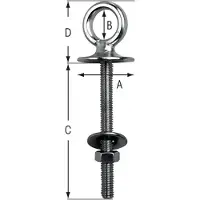 PLASTIMO Bullone Ad Anello M6 Acciaio Inossidabile