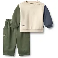 Wheat Tuta da jogging 'Elliot' navy / oliva / bianco lana