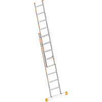 Layher Scala scorrevole in alluminio , 2 pezzi, 2 x 8 pioli