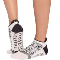 Toesox Calzini Full Toe Low Rise Tec Pilates Grip