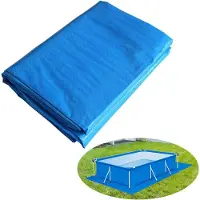 Merkloos Telo protettivo per piscina, dimensioni 338 x 239 cm, in polietilene, impermeabile, per uso esterno