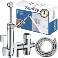 Merkloos Ugello per bidet in ottone cromato, 18,4 cm, con dispositivo anti-riflusso per una maggiore igiene