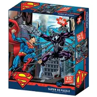 PRIME 3D Superman Vs Brainiac Dc Comics Puzzle Lenticolare 500 Pezzi