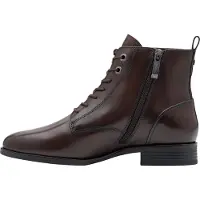 Tamaris Ankle boots 'Lederstiefeletten' marrone