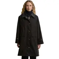 Barbour per donna. LWX1588 Giacca Agatha cerata marrone scuro (S), Casual, Cotone